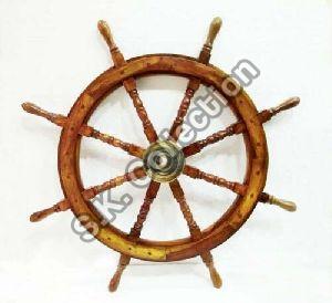 Antique Wooden Ship Wheel36