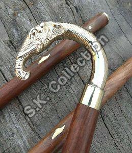 Elephant Head Walking Stick