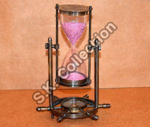 Nautical brass sand timer 8