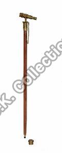 nautical wooden telescope walking stick