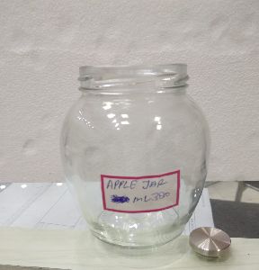 Apple Shaped Glass Jar