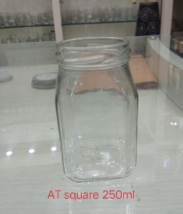Square Glass Jar (250 ml)