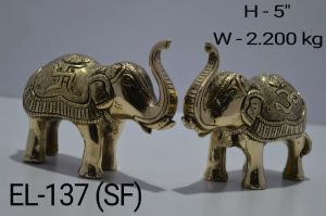 Brass Elephant Statue