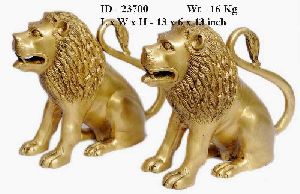 Brass Lion Statue