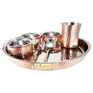 Copper Thali Set