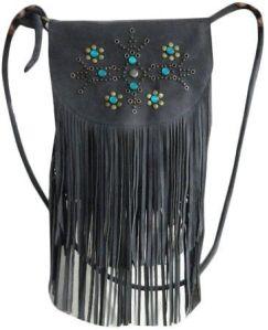 Embroidered Leather Bag