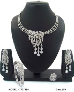 American Diamond Jewellery Combo Set