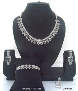 Daily Wear American Diamond Jewellery Set