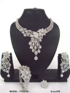 Wedding American Diamond Jewellery Set