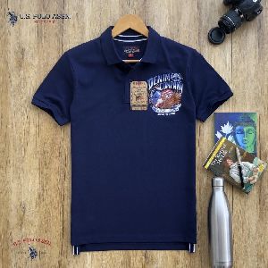 Mens Blue Polo T-Shirt