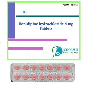 BENIDIPINE HYDROCHLORIDE 4MG TABLETS