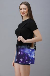 Digital Printed Cotton Canvas Sling Bag