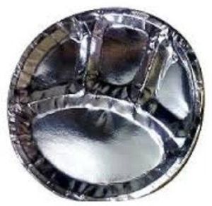 Disposable Silver Paper Thali