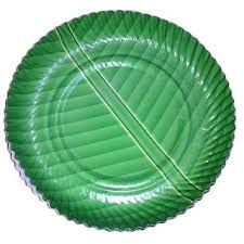 Green Paper Plates