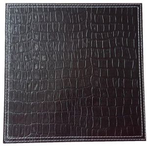 Black Leather Placemat