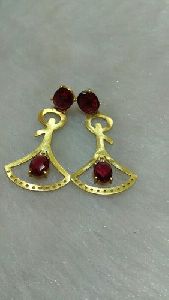 Earring Brass Golden Jewellery