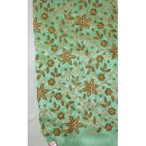 Green Designer Silk Fabric