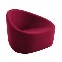 Round Velvet Lounge Chair