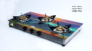 3 Burner Digital Gas Glass Top