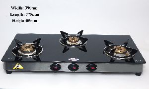 3 Burner Gas Glass Top