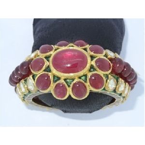 Diamond Polki Traditional Bangle