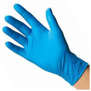Plain Blue Latex Gloves