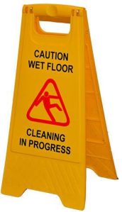 Caution Floor Stand