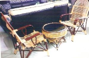 Cane Chair Set