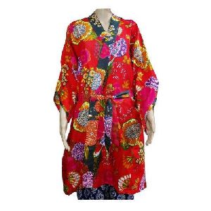 Floral Printed Bathrobe