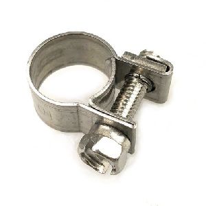 Silver Stainless Steel Fuel Hose Clamp