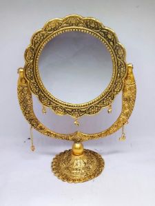 Brass Table Mirror