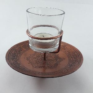 Glass Candle Holder