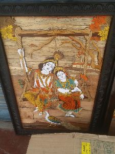 wooden painting