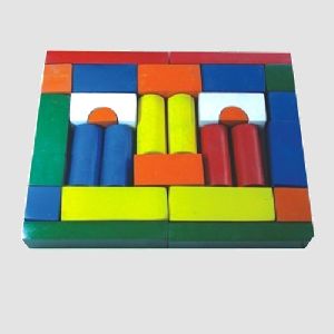 Multicolor Wood Building Block