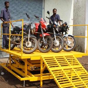 Hydraulic Mild Steel Motorcycle Ramp