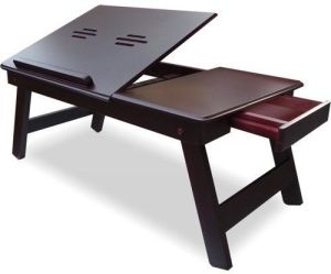 Brown Folding Laptop Table