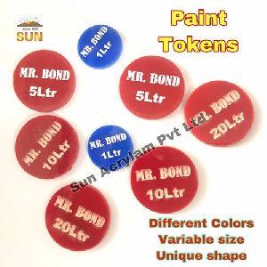 Multicolor Tokens Plastic Coins