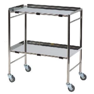 Stainless Steel Hospital Instrument Trolley