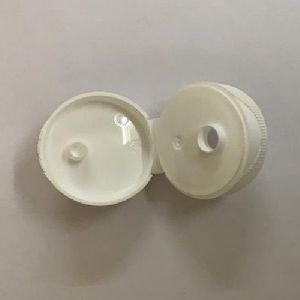 White Round Flip Top Screw Bottle Cap