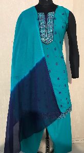 Ladies Blue Salwar Suit (D. No. 2417)