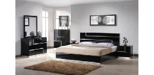 Cherry Wood Contemporary Bed