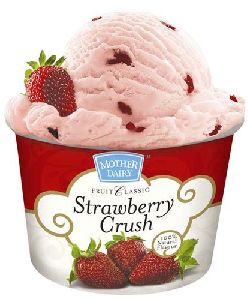 Mother Dairy Ice Cream Strawberry Crush