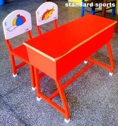 Stainless Steel Kids Desk with Chair