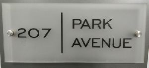 Rectangular Acrylic Door Name Plate