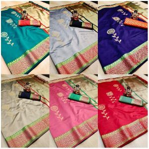 LICHI JUMBO SOFT BANARASI LICHI SILK SAREE