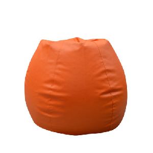 Leatherette Orange Bean Bag