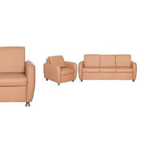 Rexine Saffron Designer Sofa Set