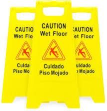 Cautionary Signs Floor Stand