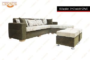 Wood Hilander Sofa Set