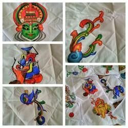 Hand Painted Handkerchief